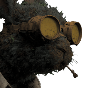 Steampunk Goggle Bunny Vinyl Car Decal Sticker – Waterproof & UV-Resistant 6.826666666666667"