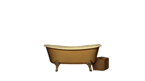 Retro Bathroom Table Vinyl Car Decal Sticker – Waterproof & UV-Resistant 2.72"