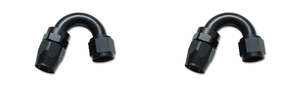2x Vibrant -6AN 150 Degree Swivel Elbow Hose End Fitting | Lightweight T6061 Alloy | Leak-Free | Anodized Black 2x Vibrant -6AN 150 Degree Swivel Elbow Hose End Fitting | Lightweight T6061 Alloy | Leak-Free | Anodized Black