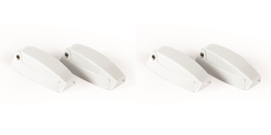 2x RV Baggage Door Catch | Durable Polar White C-Clip Style | Easy Install | Set of 2