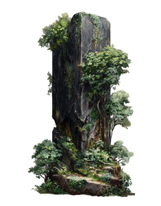 Ancient Overgrown Monolith Vinyl Car Decal Sticker – Waterproof & UV-Resistant 4.16"