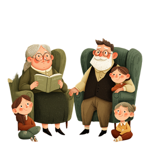 Family Story Time V2 Vinyl Car Decal Sticker – Waterproof & UV-Resistant 3.4133333333333336"