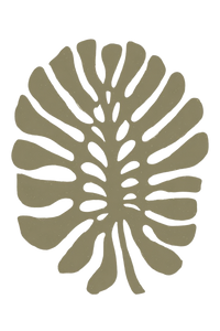 Tropical Leaf Illustration V2 Vinyl Car Decal Sticker – Waterproof & UV-Resistant 4.4