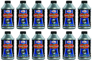 12x Lucas Oil Brake Fluid | DOT 3 Glycol Ether-based | Rust Protection | Lubricity