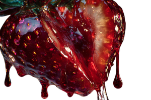 Glass Strawberry Slice V2 Vinyl Car Decal Sticker – Waterproof & UV-Resistant 5.97333333333333