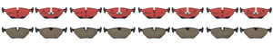 4x Brembo Ceramic Brake Pads | Fits Saab 9-5 BMW 318is Z3 318i 318ti | Set Of 4 4x Brembo Ceramic Brake Pads | Fits Saab 9-5 BMW 318is Z3 318i 318ti | Set Of 4