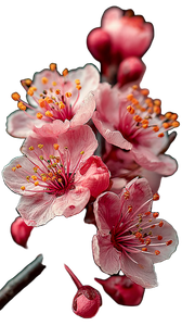 Cherry Blossom Flowers Vinyl Car Decal Sticker – Waterproof & UV-Resistant 9.706666666666667"