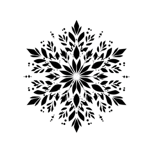 Snowflake Vector Image Vinyl Car Decal Sticker – Waterproof & UV-Resistant 3.4133333333333336"