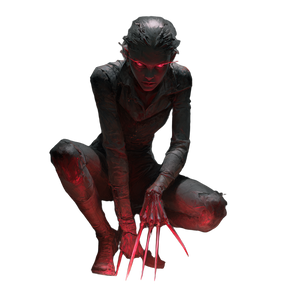 Evil Female Mutant Vinyl Car Decal Sticker – Waterproof & UV-Resistant 3.4133333333333336"