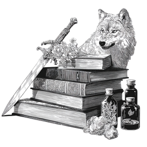 Magical Wolf Scene Vinyl Car Decal Sticker – Waterproof & UV-Resistant 6.826666666666667"