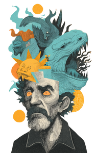 Fragmented Man Imagination Vinyl Car Decal Sticker – Waterproof & UV-Resistant 4.586666666666667"