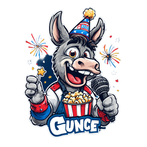 Donkey Mascot Logo Vinyl Car Decal Sticker – Waterproof & UV-Resistant 3.4133333333333336"