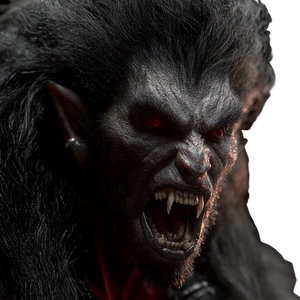 Vampire Werewolf Hybrid V4 Vinyl Car Decal Sticker – Waterproof & UV-Resistant 3.4133333333333336"
