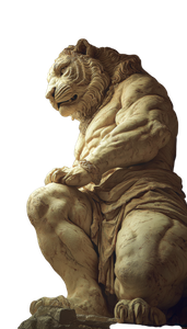 Marble Tiger Statue Vinyl Car Decal Sticker – Waterproof & UV-Resistant 4.8533333333333335"