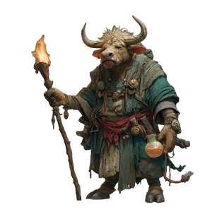 Fearful Minotaur Spellcaster Vinyl Car Decal Sticker – Waterproof & UV-Resistant 3.4133333333333336"