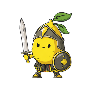 Spartan Lemon King Vinyl Car Decal Sticker – Waterproof & UV-Resistant 6.826666666666667"
