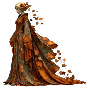 Autumn Fey Gown Vinyl Car Decal Sticker – Waterproof & UV-Resistant 6.826666666666667"