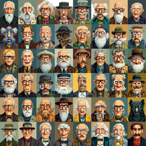 Pixelart Species Portraits Vinyl Car Decal Sticker – Waterproof & UV-Resistant 6.826666666666667"