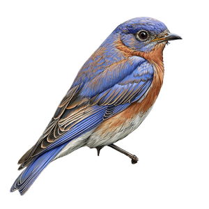 Bluebird On Branch V4 Vinyl Car Decal Sticker – Waterproof & UV-Resistant 6.826666666666667"