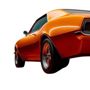 Stylish Orange Car Vinyl Car Decal Sticker – Waterproof & UV-Resistant 3.4133333333333336"