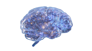 Hybrid Ai Brain Vinyl Car Decal Sticker – Waterproof & UV-Resistant 2.72"