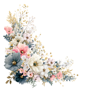 Pastel Floral Arrangement V3 Vinyl Car Decal Sticker – Waterproof & UV-Resistant 3.4133333333333336"