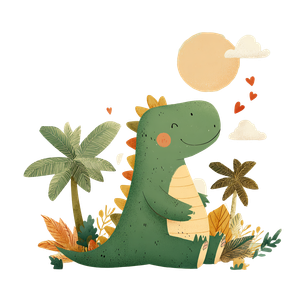 Beach Tanning Dinosaur V2 Vinyl Car Decal Sticker – Waterproof & UV-Resistant 3.4133333333333336"