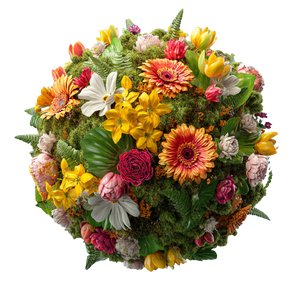 Floating Floral Sphere V2 Vinyl Car Decal Sticker – Waterproof & UV-Resistant 3.4133333333333336"