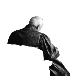 Elderly Man Writing V2 Vinyl Car Decal Sticker – Waterproof & UV-Resistant 3.4133333333333336"