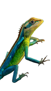 Colorful Sunlit Lizard Vinyl Car Decal Sticker – Waterproof & UV-Resistant 9.706666666666667"