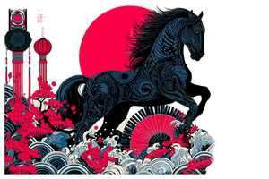 Majestic Horse Poster Vinyl Car Decal Sticker – Waterproof & UV-Resistant 2.986666666666667"