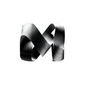 Abstract M Logo V3 Vinyl Car Decal Sticker – Waterproof & UV-Resistant 6.826666666666667"
