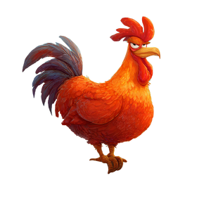 Proud Rooster Perched Vinyl Car Decal Sticker – Waterproof & UV-Resistant 3.4133333333333336"