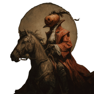 Headless Horseman Portrait V3 Vinyl Car Decal Sticker – Waterproof & UV-Resistant 3.4133333333333336"