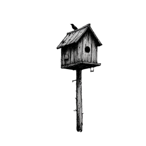 Bird House Vinyl Car Decal Sticker – Waterproof & UV-Resistant 3.4133333333333336"