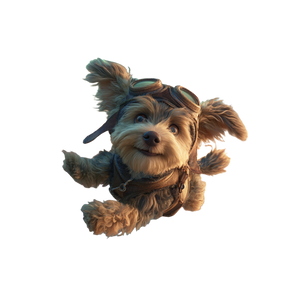 Morkie In Jetpack Vinyl Car Decal Sticker – Waterproof & UV-Resistant 6.826666666666667"