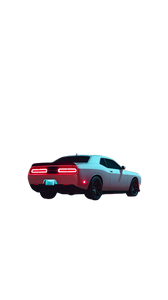 Moonlit Dodge Challenger Vinyl Car Decal Sticker – Waterproof & UV-Resistant 9.706666666666667"