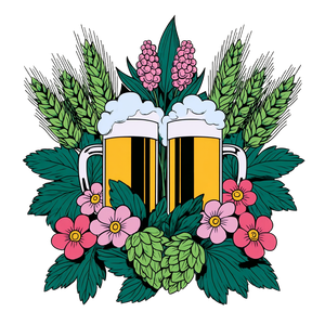 Beer Bouquet Display Vinyl Car Decal Sticker – Waterproof & UV-Resistant 6.826666666666667"