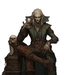 Necromancer On Throne V2 Vinyl Car Decal Sticker – Waterproof & UV-Resistant 3.4133333333333336"