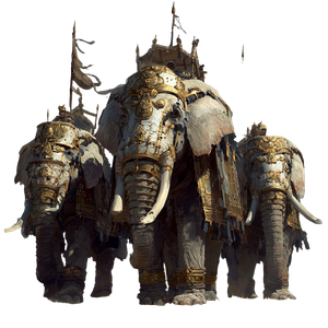 Ancient War Elephants Vinyl Car Decal Sticker – Waterproof & UV-Resistant 6.826666666666667"