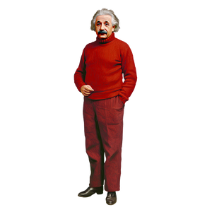 Albert Einstein Portrait V11 Vinyl Car Decal Sticker – Waterproof & UV-Resistant 6.826666666666667"