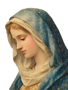 Holy Mary Painting V4 Vinyl Car Decal Sticker – Waterproof & UV-Resistant 4.1066666666666665"