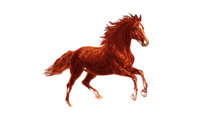 Fiery Cosmic Horse V2 Vinyl Car Decal Sticker – Waterproof & UV-Resistant 2.72"