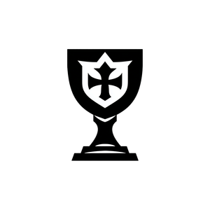 Medieval Goblet Logo Vinyl Car Decal Sticker – Waterproof & UV-Resistant 3.4133333333333336"