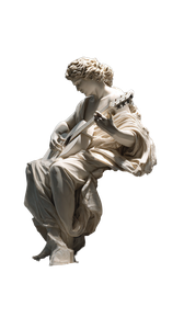 Modern Musician Sculpture Vinyl Car Decal Sticker – Waterproof & UV-Resistant 9.706666666666667"