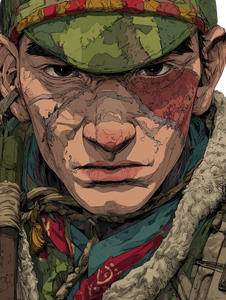 Mongolian Soldier Anime Vinyl Car Decal Sticker – Waterproof & UV-Resistant 8.213333333333333"