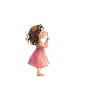 Toddler Blowing Bubbles V3 Vinyl Car Decal Sticker – Waterproof & UV-Resistant 3.4133333333333336"