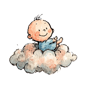 Cartoon Baby Cloud Vinyl Car Decal Sticker – Waterproof & UV-Resistant 6.826666666666667"