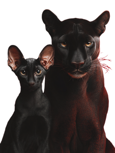 Black Cats Together Vinyl Car Decal Sticker – Waterproof & UV-Resistant 4.1066666666666665"