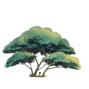 Stylized Tree Illustration V2 Vinyl Car Decal Sticker – Waterproof & UV-Resistant 3.4133333333333336"